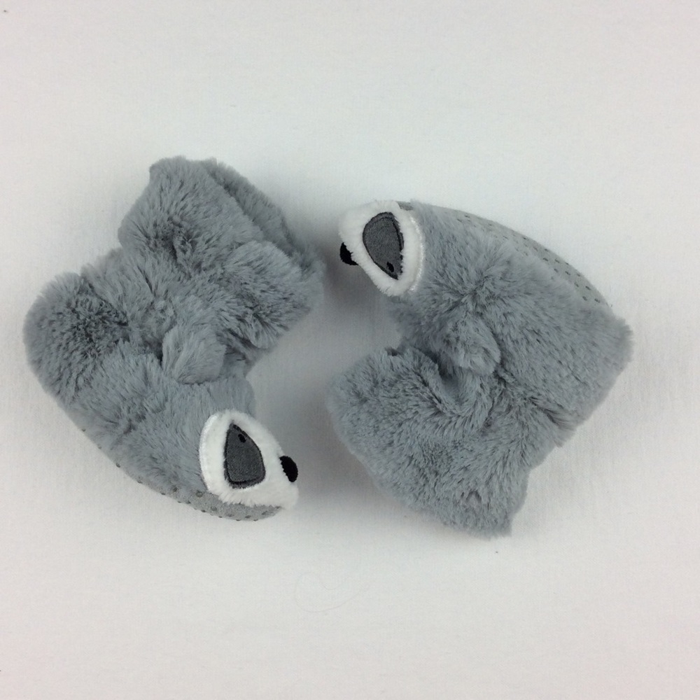 Gray Raccoon Little Tall Boot Slipers - Picture 2 of 5